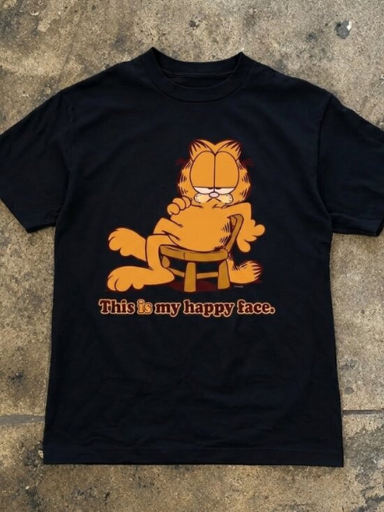 Gildan Other - GARFIELD HAPPY FACE Adult Men's Graphic Tee Shirt SM-5XL